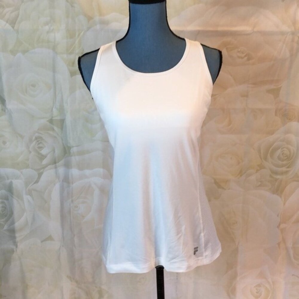 Fila Athletic Racer Back Top Halter Shirt Sleeveless Medium - Picture 1 of 4